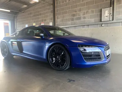 Audi R8 in action on track during a coaching session