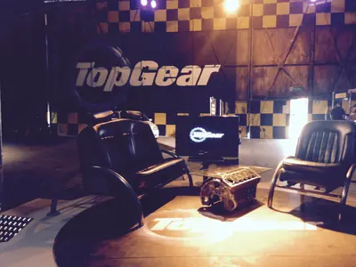 The BBC Top Gear test track set at Dunsfold, where Stephen instructed for Star in a Reasonably Priced Car